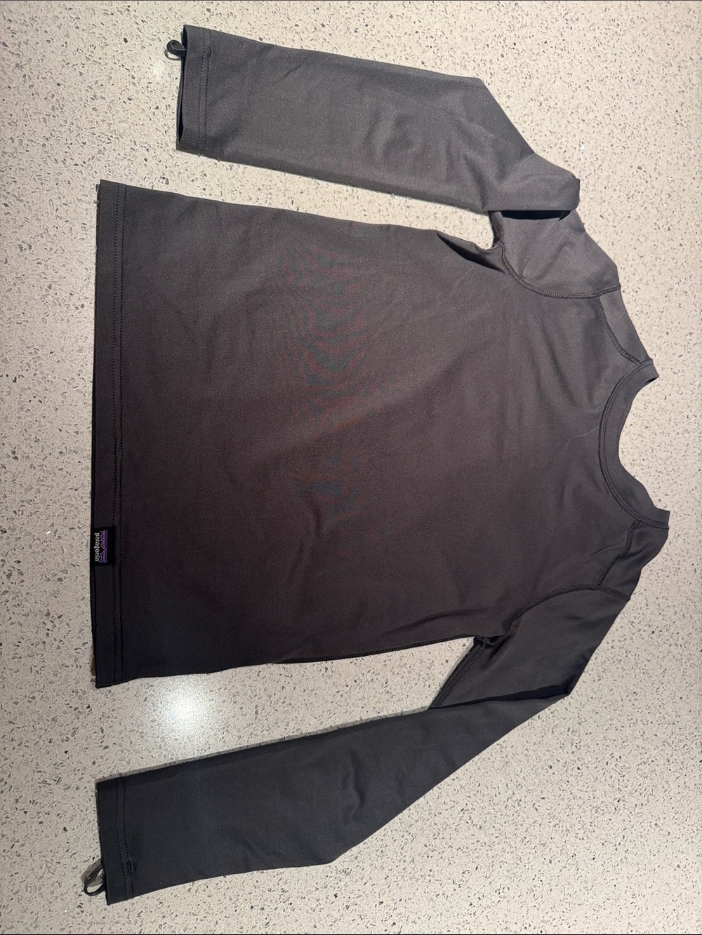 Patagonia Capilene Long Sleeve Crew Baselayer - Charcoal Gray